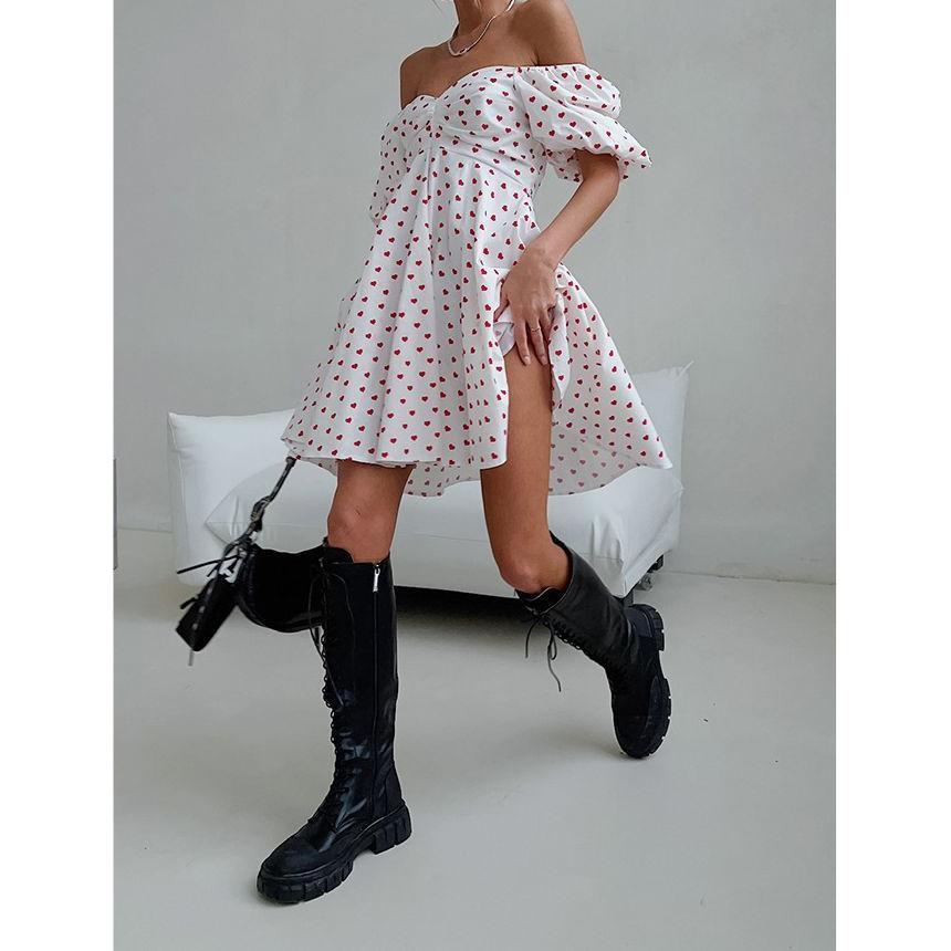Elegant Puff Sleeve Summer Dress Elegant Puff Sleeve Summer Dress