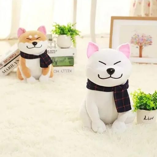 Wear scarf Shiba Inu dog plush toy soft stuffed dog toy good valentines gifts for girlfriend Wear scarf Shiba Inu dog plush toy soft stuffed dog toy good valentines gifts for girlfriend